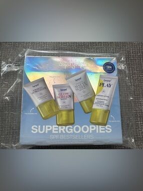 Supergoop Supergoopies SPF Bestsellers 4-Pc Mini Travel Set 0.5–1 oz New